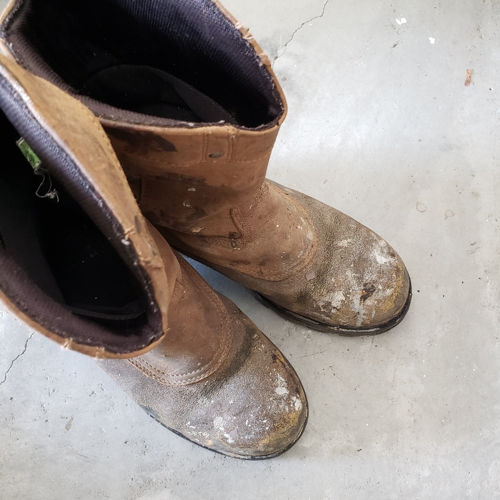 Timberland Pro steel toe work boots size 9